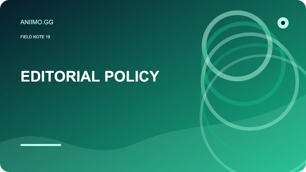 Editorial, Evidence and Correction Policy — original topic cover